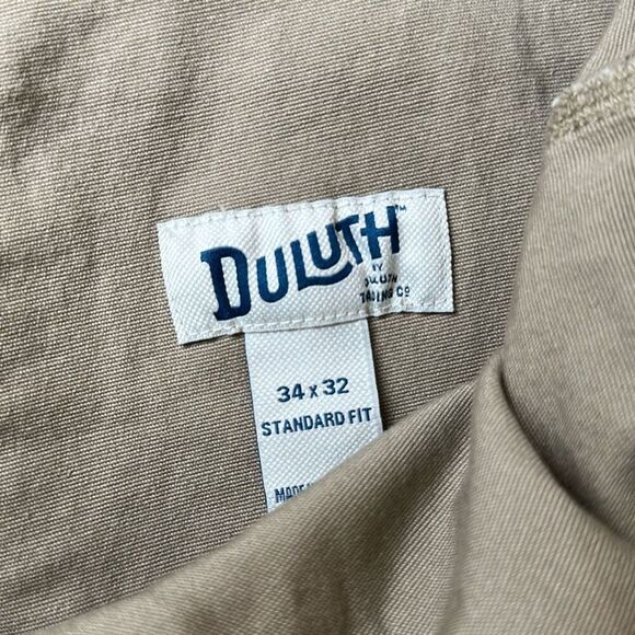 Duluth Mens Flex Fire Hose Brown Denim Jeans Standard Fit size W34 x L32 - Picture 8 of 11